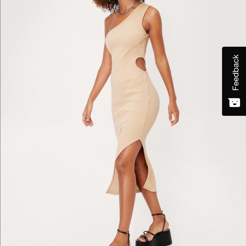 **BLACK** CUT OUT KNIT DRESS